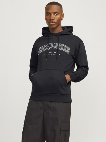 JACK & JONES - Sweatshirt 'JJECaleb' em preto: frente