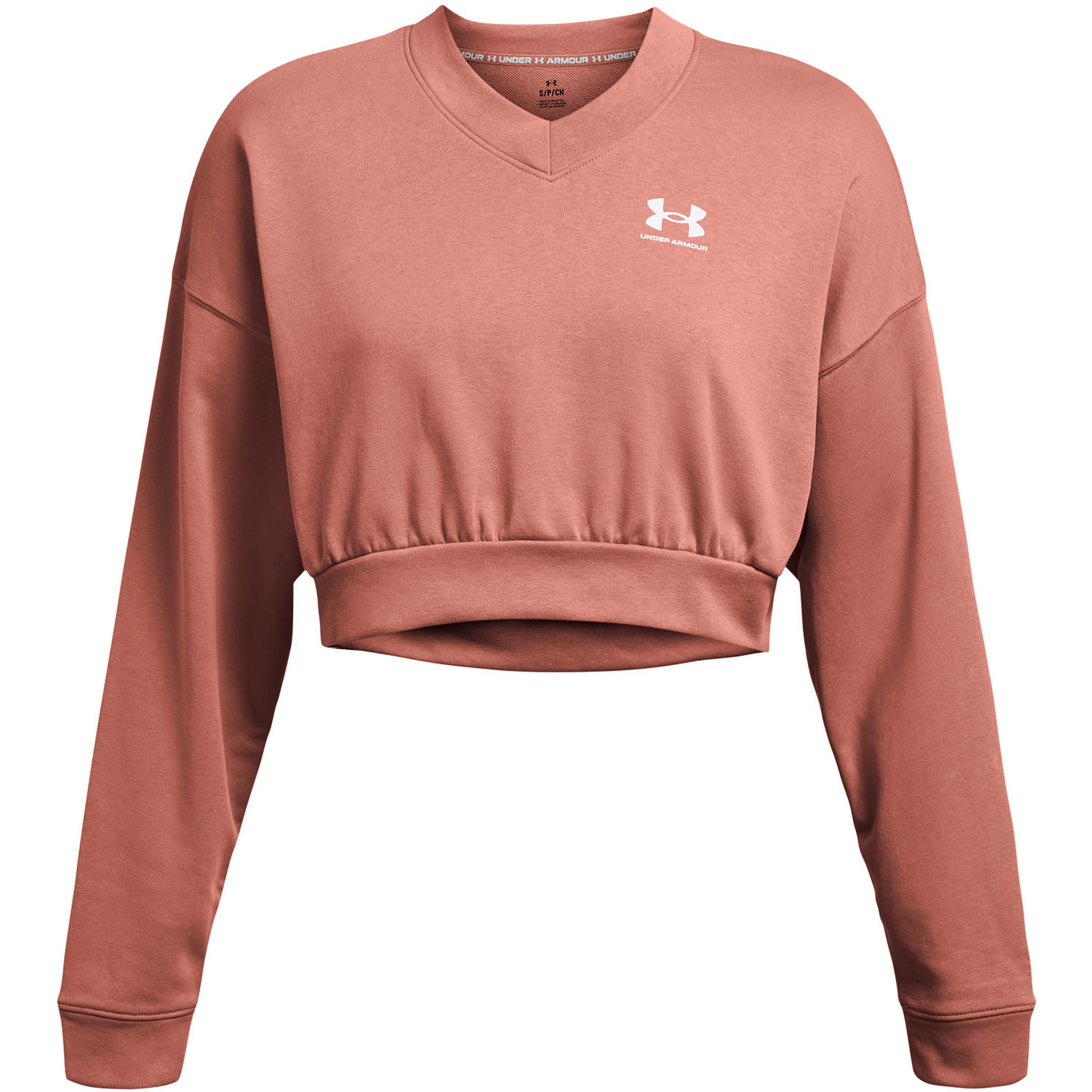 UNDER ARMOUR Sportsweatshirt 'Rival Terry' in Pink: Vorderseite