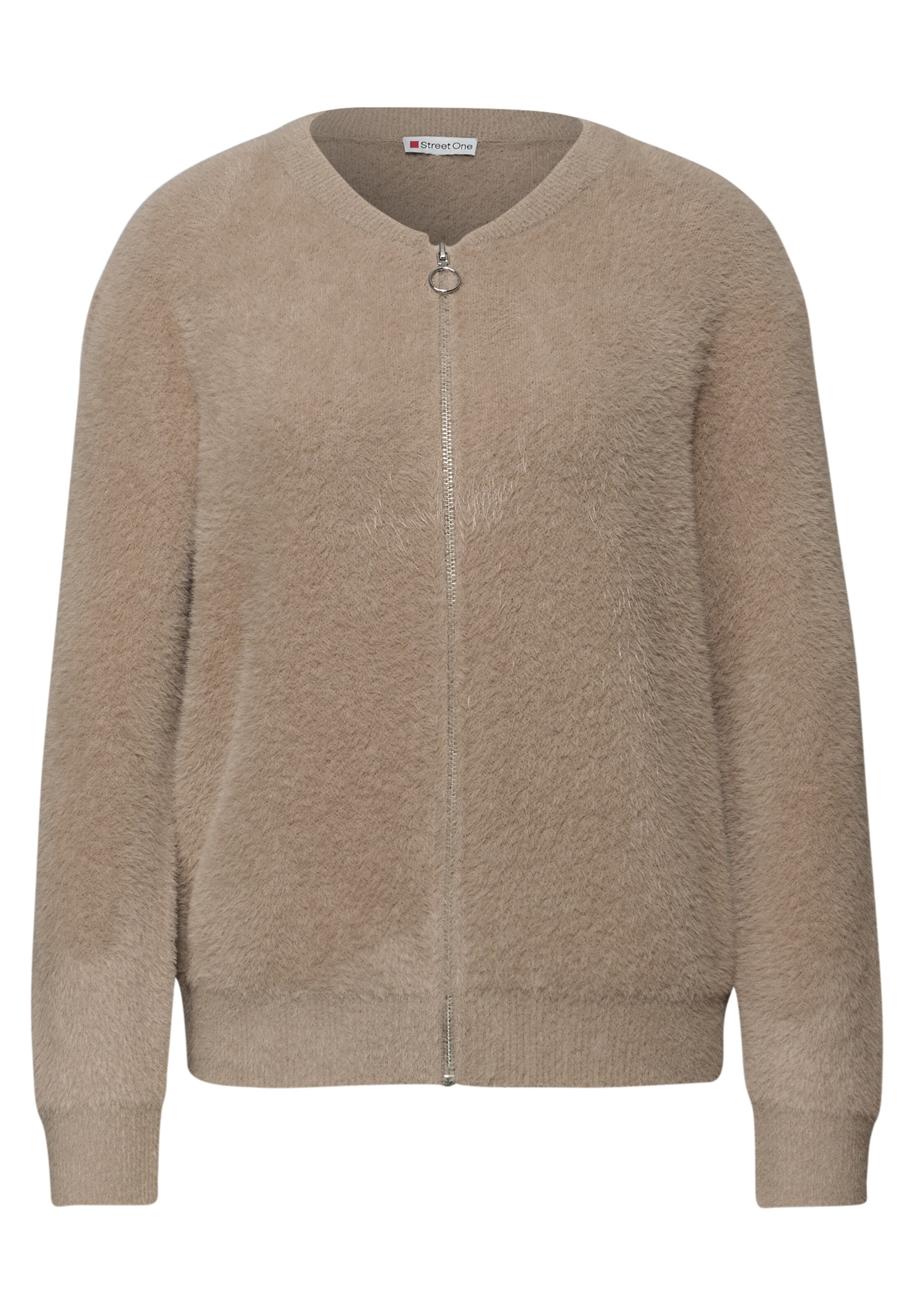 STREET ONE Strickjacke in Beige: Vorderseite