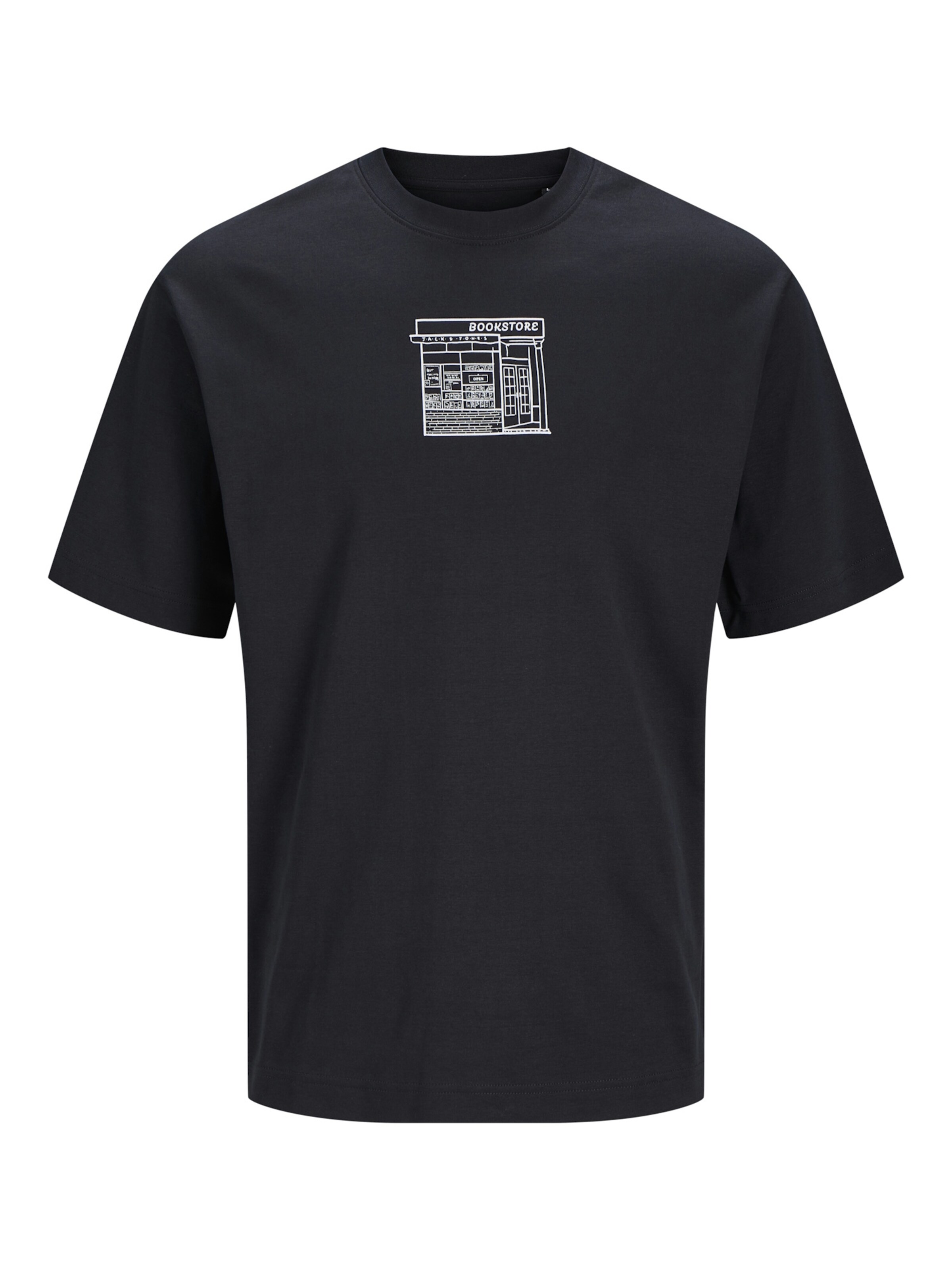 JACK & JONES Shirt 'Doodle' in Black: front