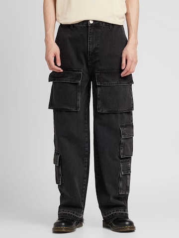 Pegador Avar lõige Klapptaskutega teksapüksid 'LARK', värv must: eest vaates