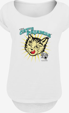 F4NT4STIC Shirt 'Puss N Boots The Cats Pajamas Vintage Art' in White: front