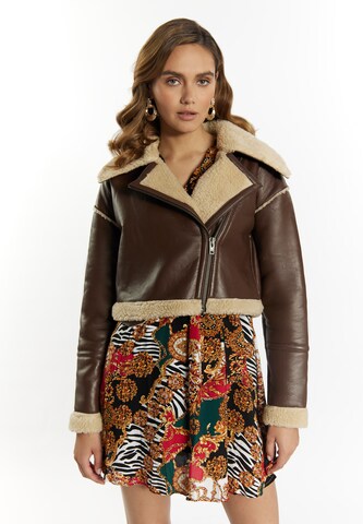 faina Between-season jacket in Brown: front