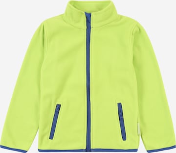 PLAYSHOES Regular fit Fleece jas in Groen: voorkant