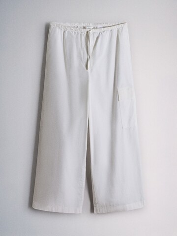 The Set - Pierna ancha Pantalón en azul