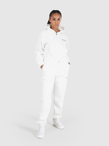 Smilodox Zip-Up Hoodie 'Eleen' in White
