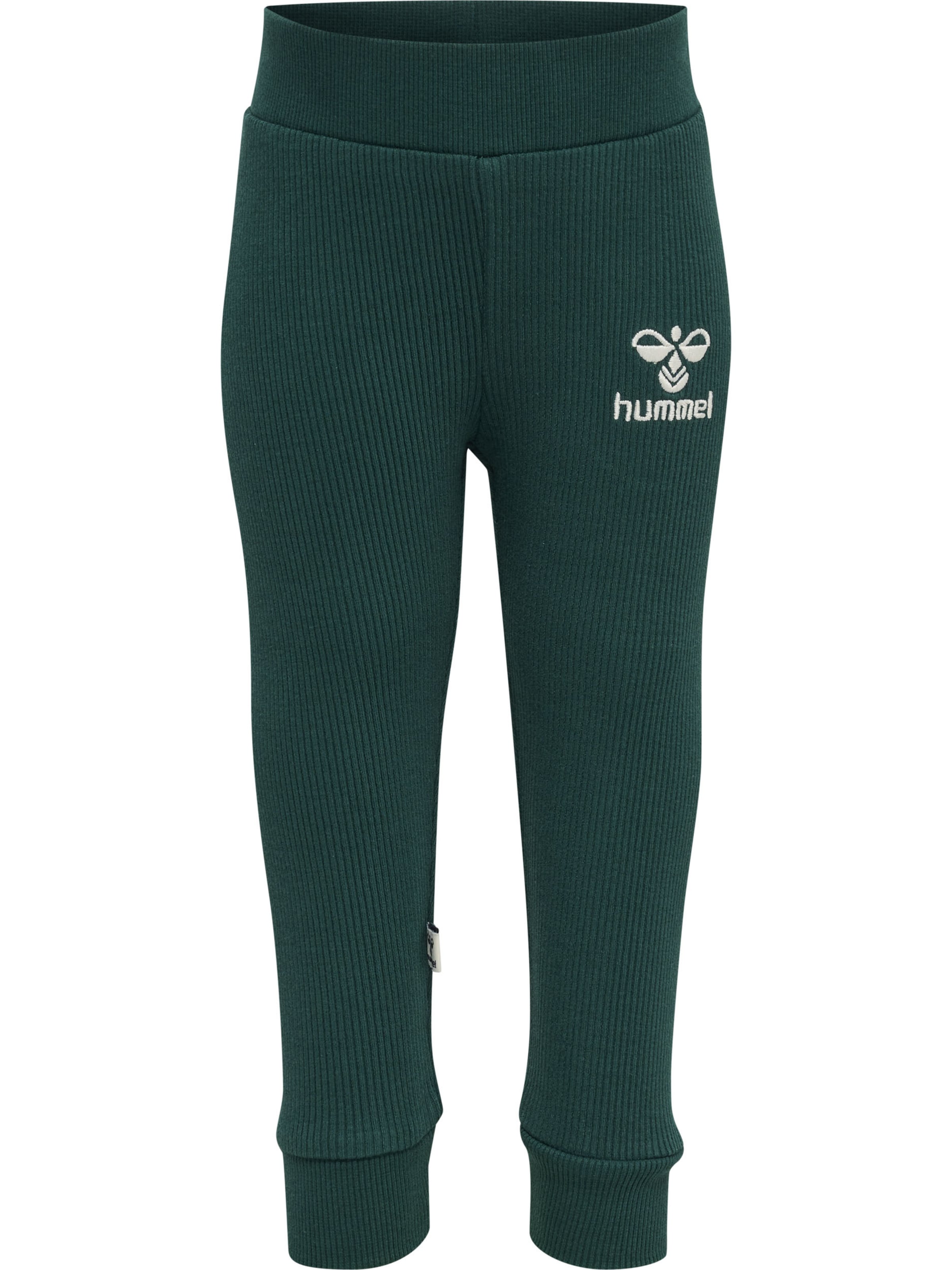 Hummel Tapered Broek 'Sami' in Groen: voorkant