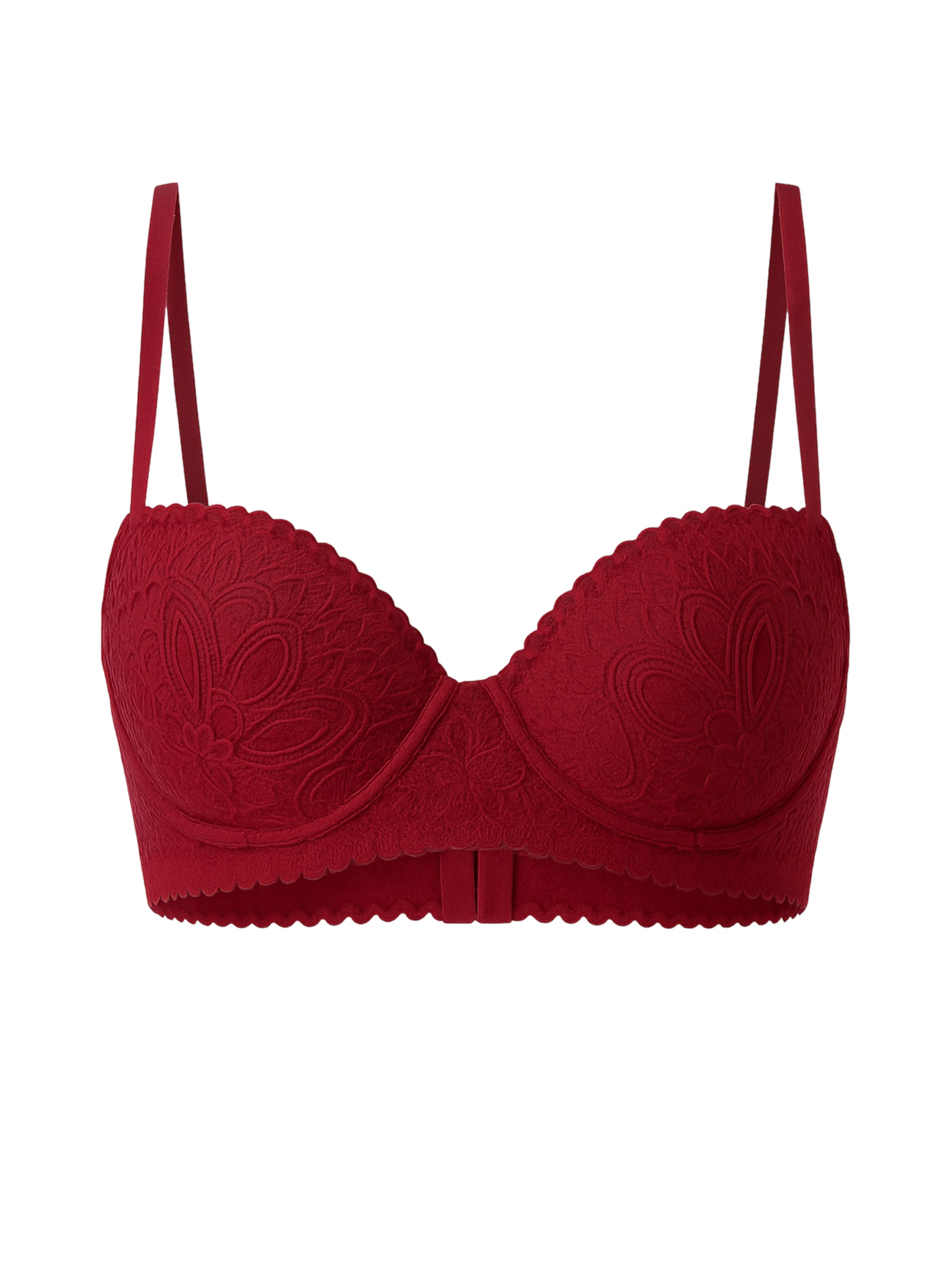 C&City Balconette Bra in Red: front