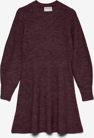 Vero Moda Curve Knitted dress 'AWCANGALINA' in Red: front