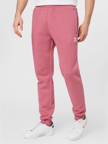 Tapered Pantaloni 'Trefoil Essentials' di ADIDAS ORIGINALS in rosa: frontale