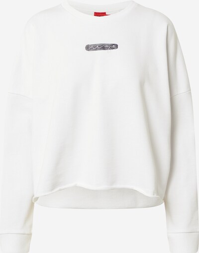 HUGO Sweat-shirt 'Darbie' en bleu nuit / blanc, Vue avec produit