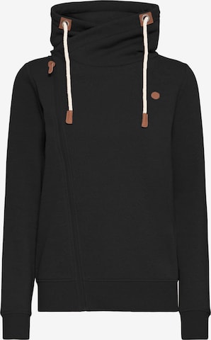 Giacca di felpa 'Mille' di Oxmo in nero: frontale