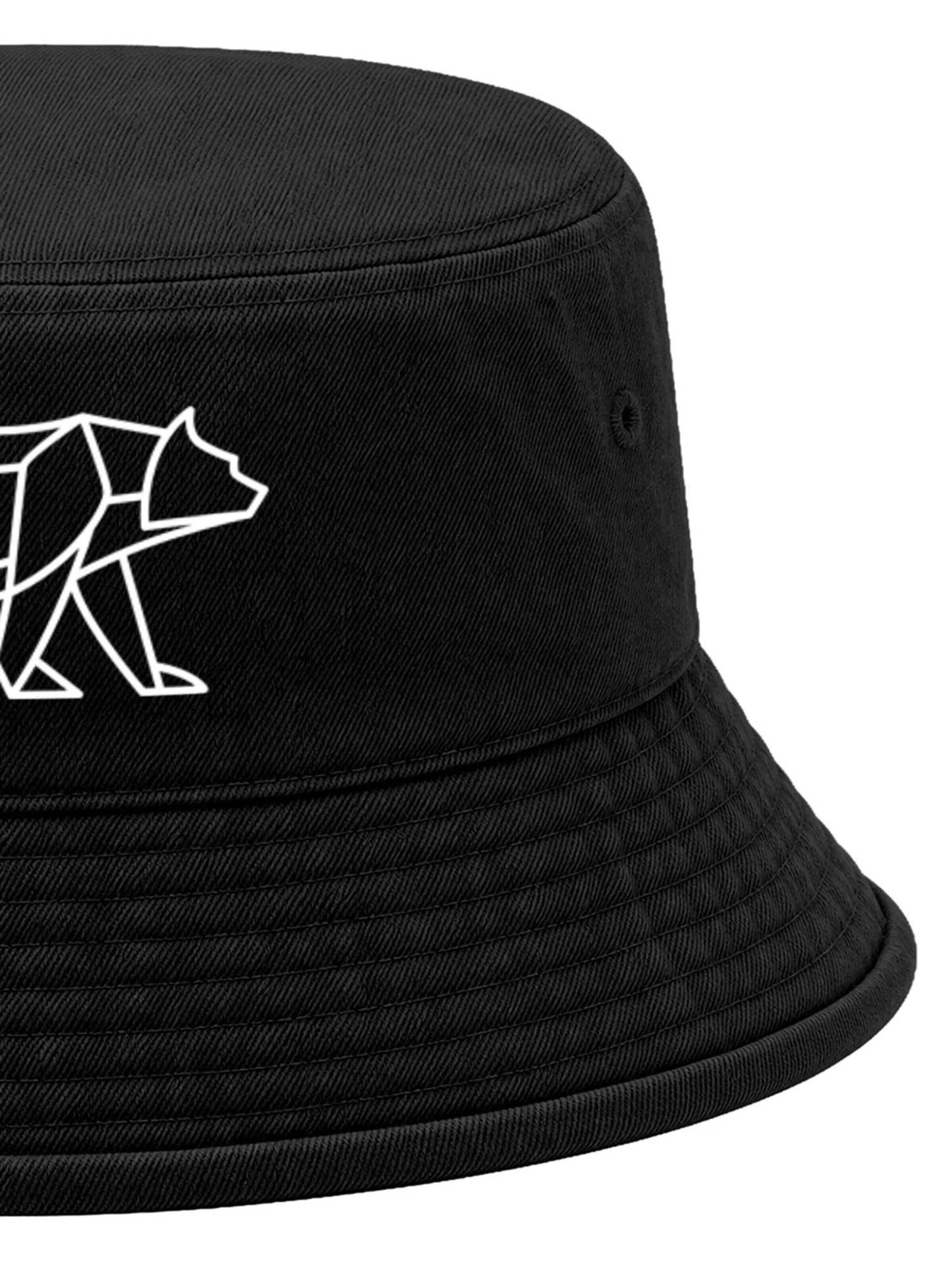 Neverless Hat 'Bär Lineart Polygon' in Black