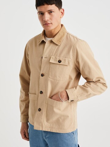 WE Fashion Between-Season Jacket in Brown: front