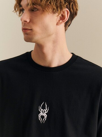 About You x Nils Kuesel Shirt 'Nikita' in Black