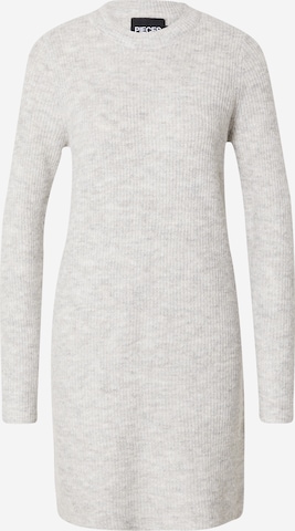 PIECES Knit dress 'Ellen' in Grey: front