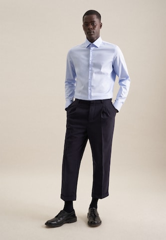 SEIDENSTICKER Slim fit Zakelijk overhemd in Blauw