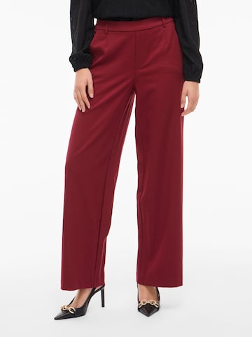 VILA Zvonové kalhoty Kalhoty 'VIVARONE' – červená: přední strana