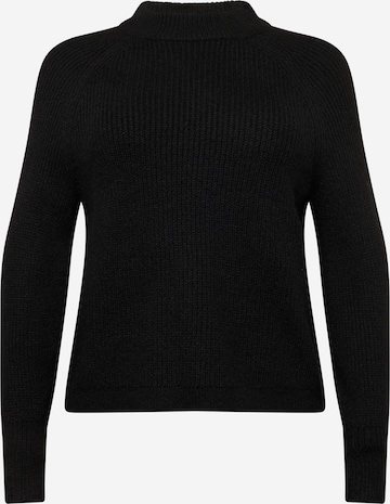 PIECES Curve Sweater 'NATALEE' in Black: front