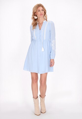 usha FESTIVAL Shirt dress 'Spring Summer' in Blue