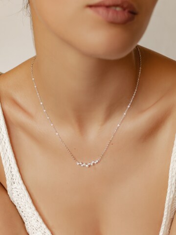 Hey Happiness Kette 'Pearl Cluster' in Silber