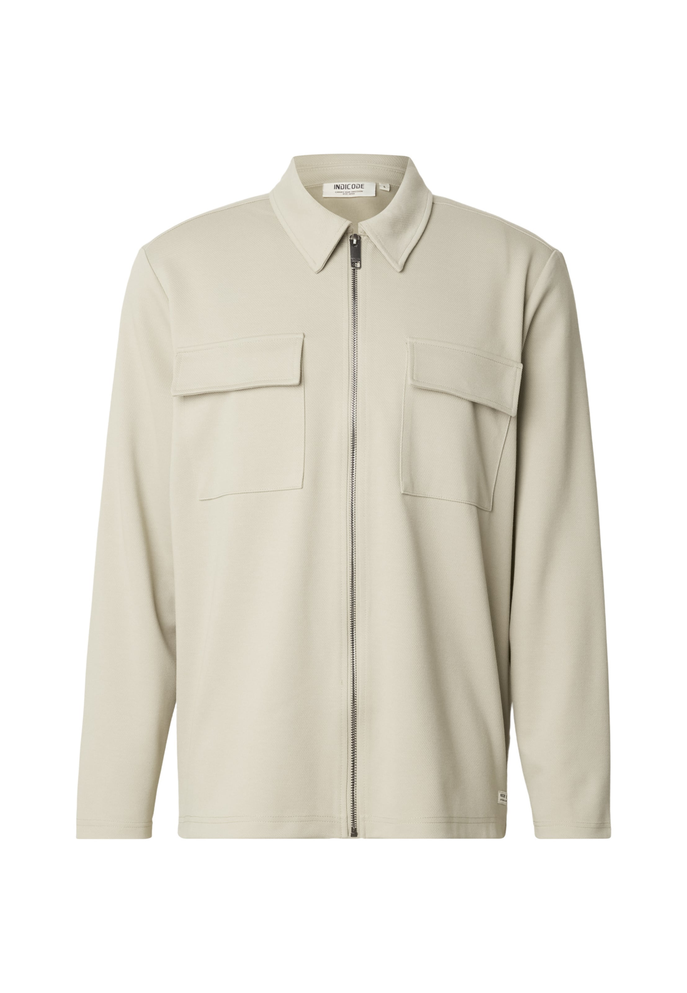 INDICODE JEANS Button Up Shirt 'Nello' in Stone, Item view