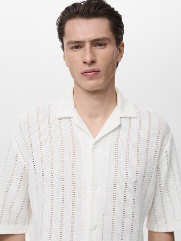 MANGO MAN Regular fit Overhemd 'MARTI' in Wit