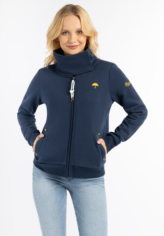 Schmuddelwedda Sweatjacke in Blau: predná strana