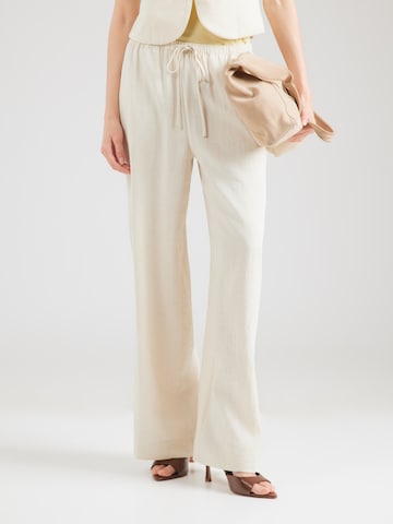 MSCH COPENHAGEN Wide leg Byxa 'Daria' i beige: framsida