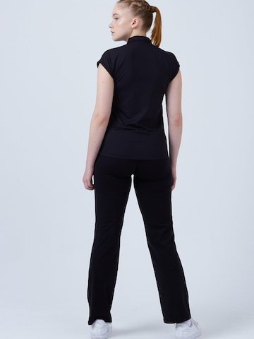 SPORTKIND Funktionsshirt 'Polo Shirt Loose-Fit'‌‌‌‌‌‌‌‌ in Schwarz
