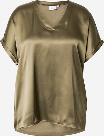 Camicia da donna 'CARBrynja' di ONLY Carmakoma in verde: frontale
