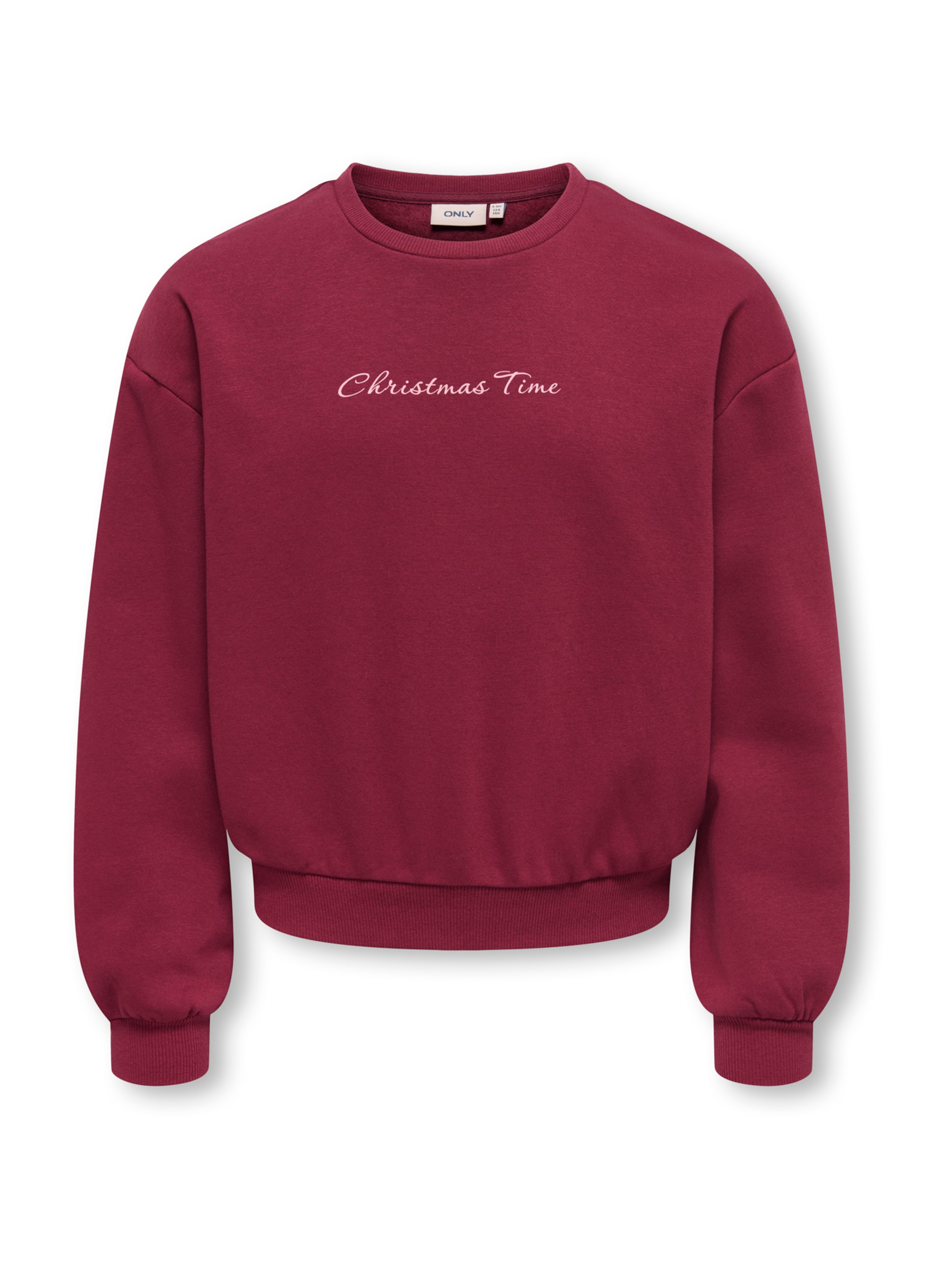 ONLY GIRLS Sweatshirt 'KOGELFIE' in Rood: voorkant