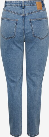 Pieces Tall Slimfit Jeans 'KESIA' in Blauw