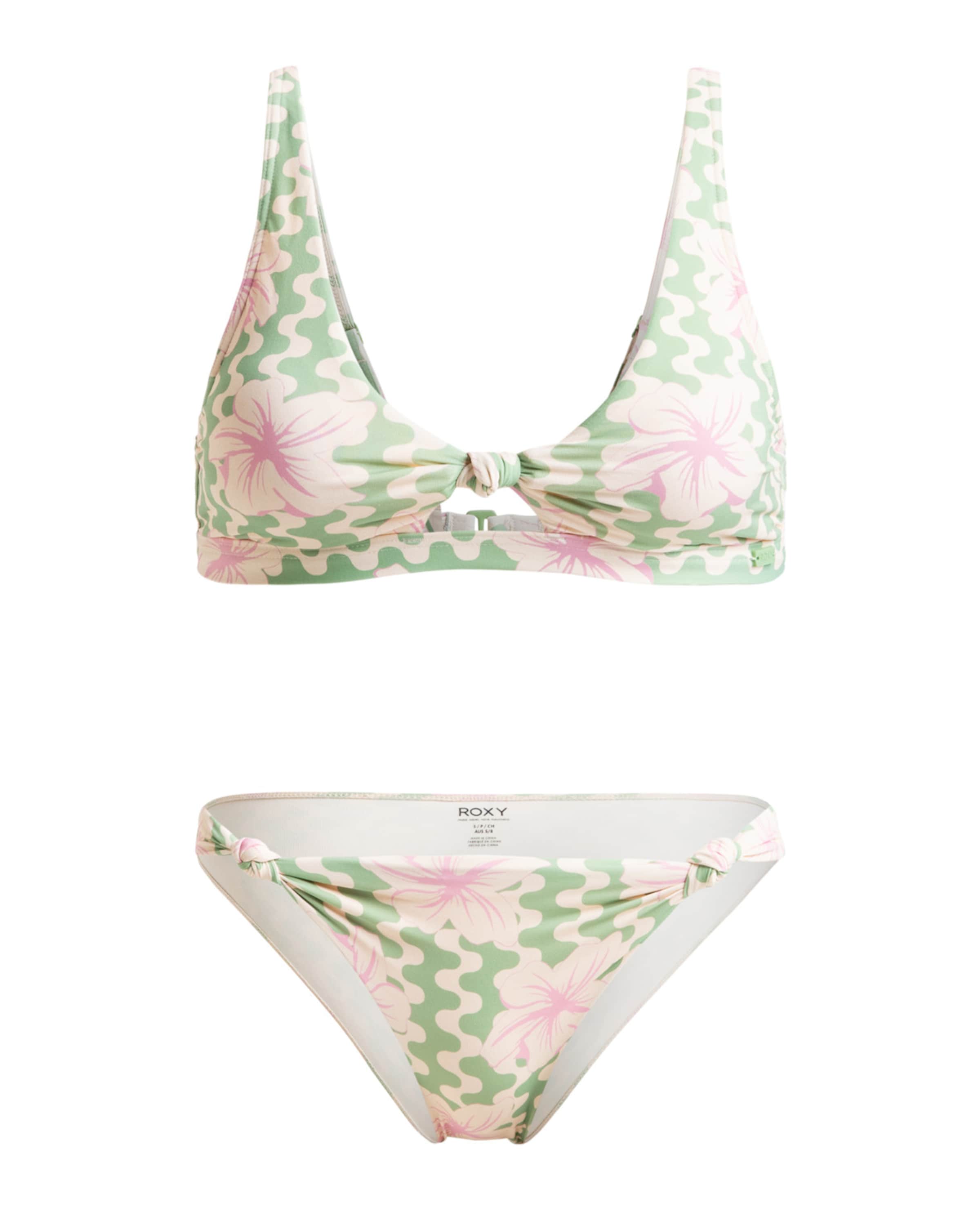 Triangle Bikini 'Hibiscus Daze' ROXY en vert : devant