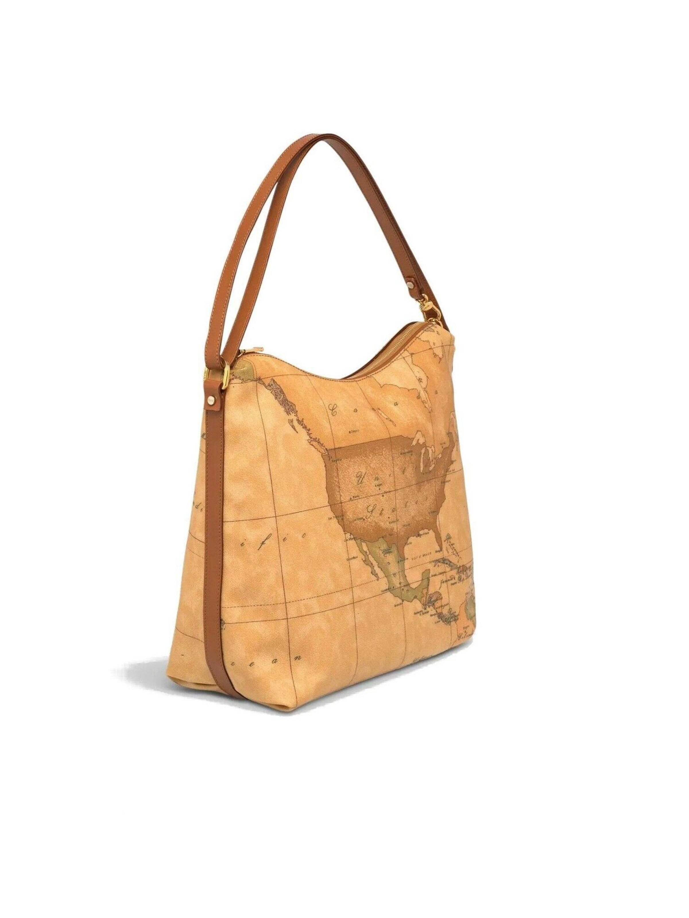 Borsa a spalla 'CD076' di Alviero Martini in beige