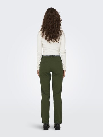 ONLY Slim fit Chino trousers 'Biana-Maree' in Green