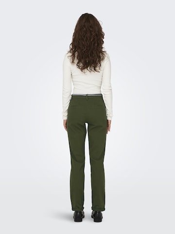 Coupe slim Pantalon chino 'Biana-Maree' ONLY en vert