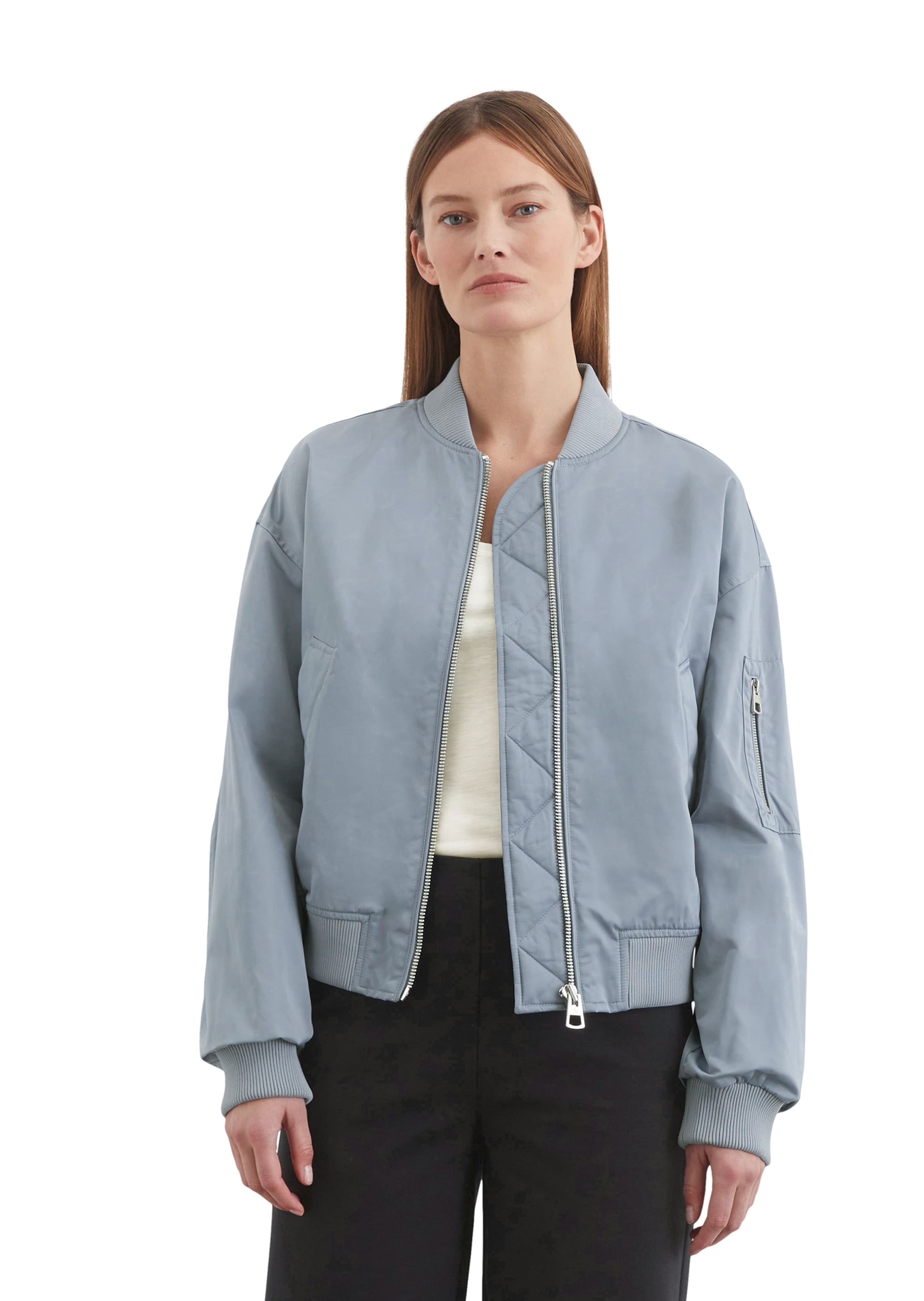 Marc O'Polo Tussenjas in Blauw: voorkant