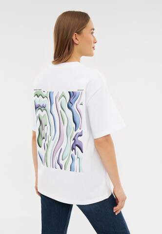 T-Shirt 'Sammy Lava' Johnny Urban en blanc : devant
