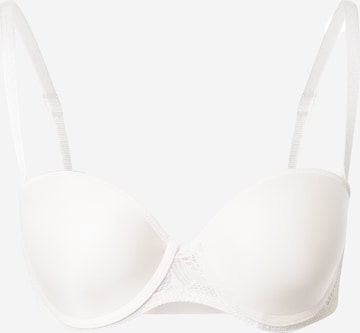 PASSIONATA Balconette Bra in White: front