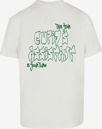 Merchcode Shirt 'Cupid´s Assistan' in Beige