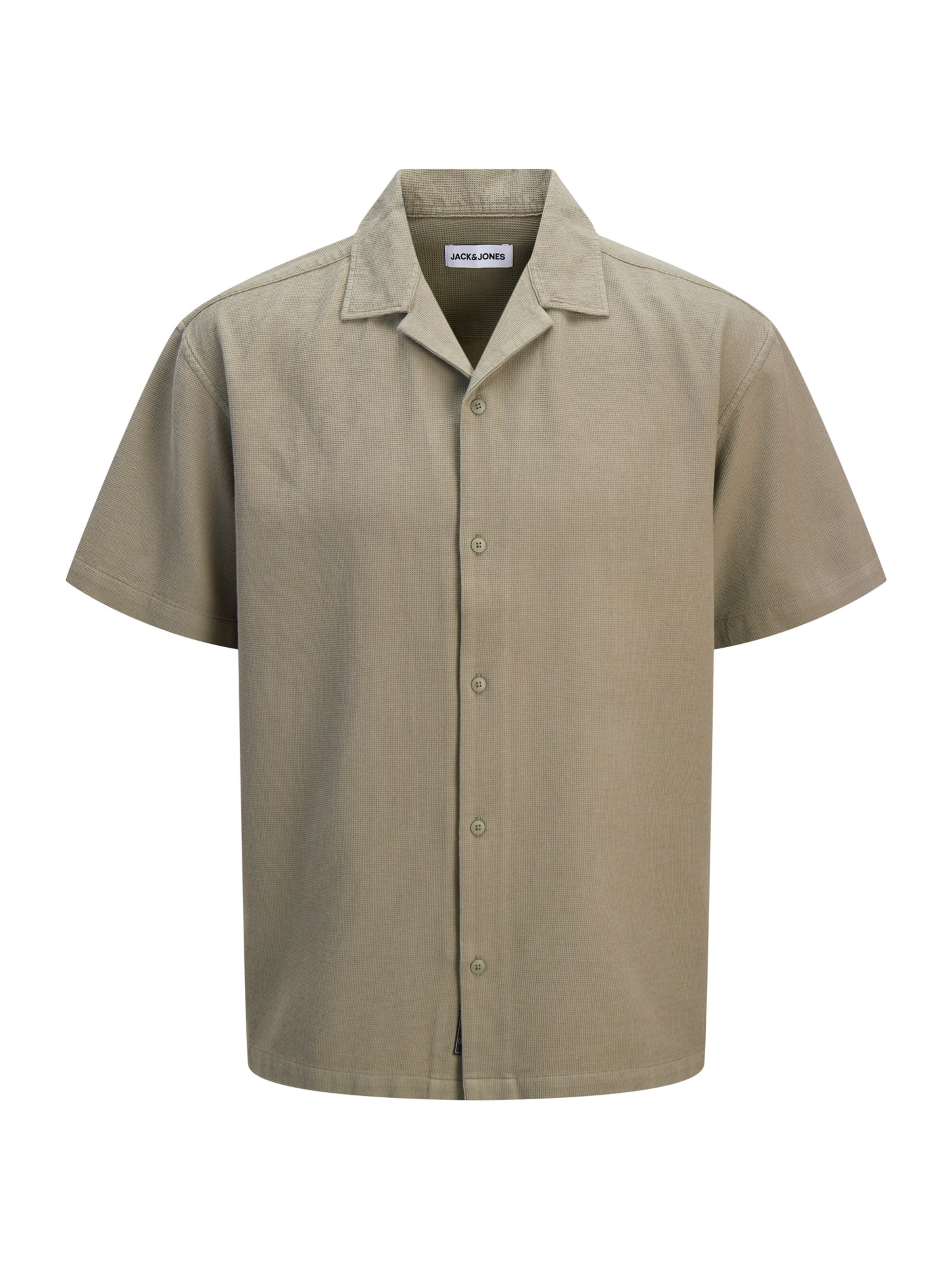 Jack & Jones Plus - Regular Fit Camisa 'JJGLOBAL' em cinzento: frente