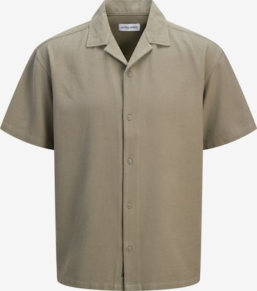Jack & Jones Plus - Camisa 'JJGLOBAL' em cinzento: frente