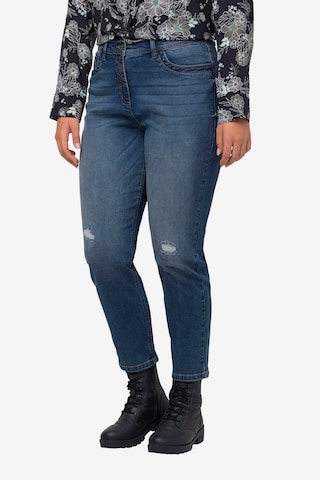 Ulla Popken Regular Jeans in Blauw: voorkant