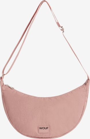 Wouf Crossbody Bag in Pink: front