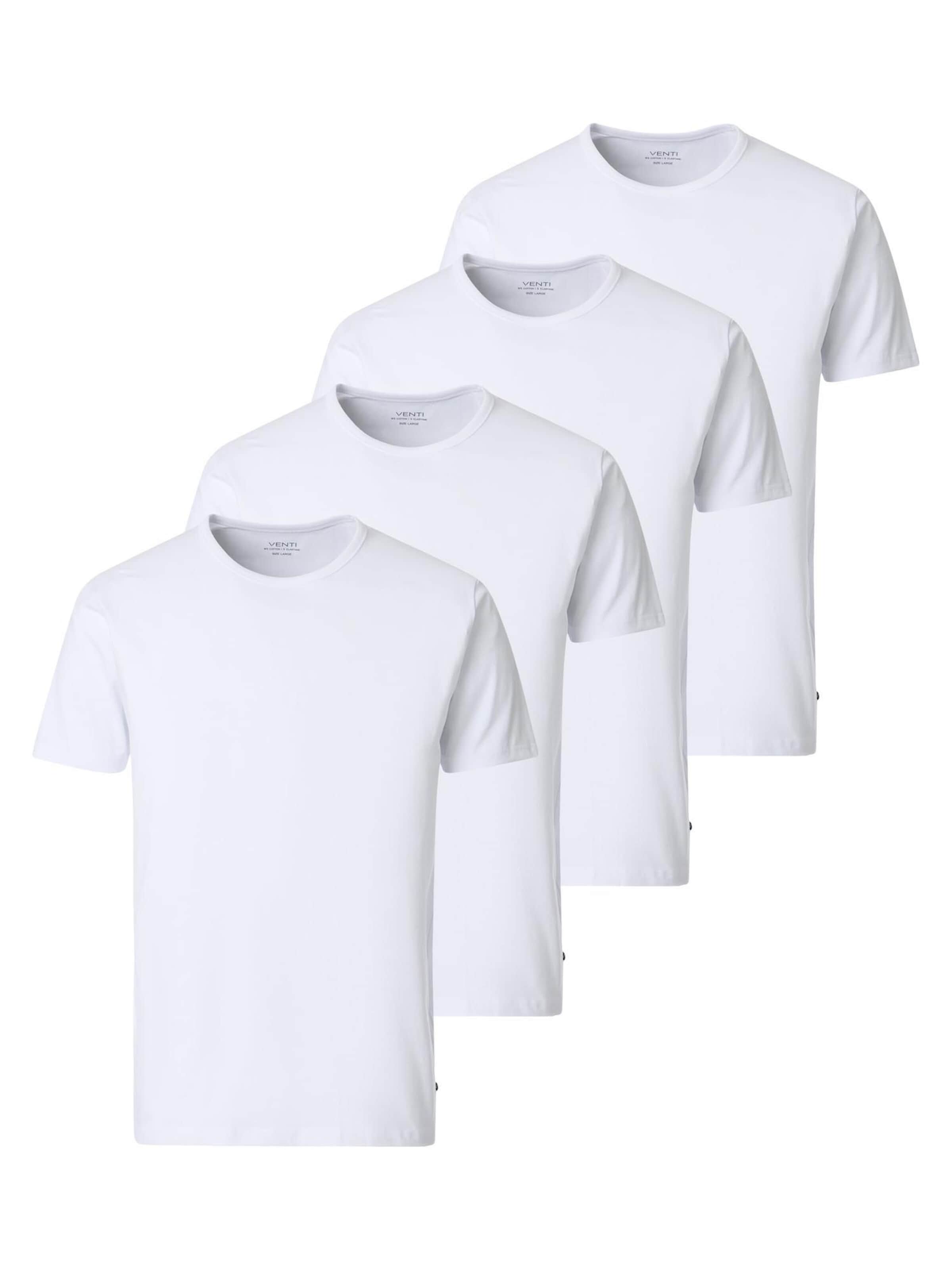 VENTI Shirt 'Basic' in White: front