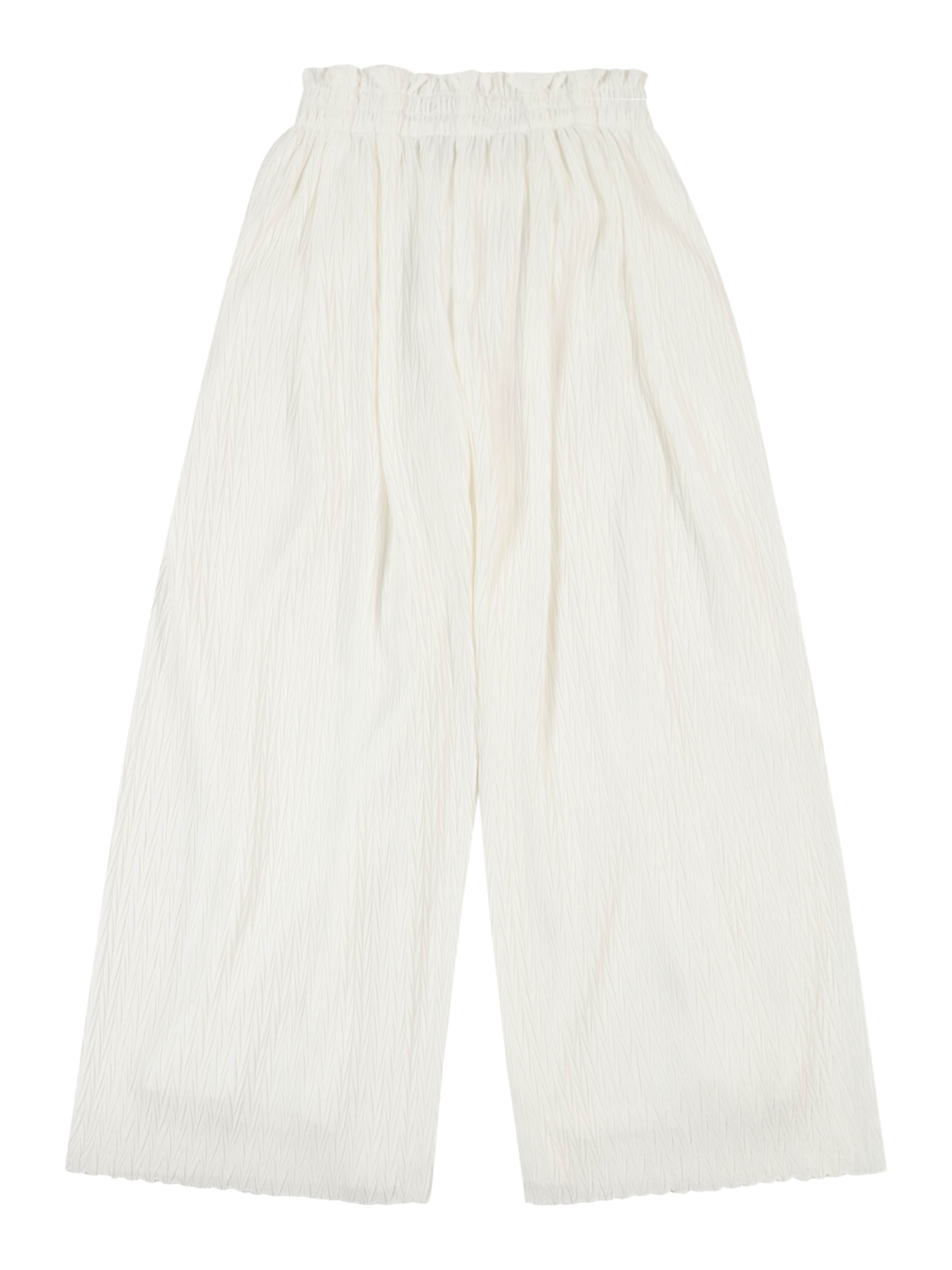 Danamade Wide leg Παντελόνι σε μπεζ: μπροστά