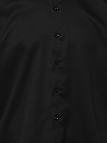 Finshley & Harding Slim fit Button Up Shirt in Black