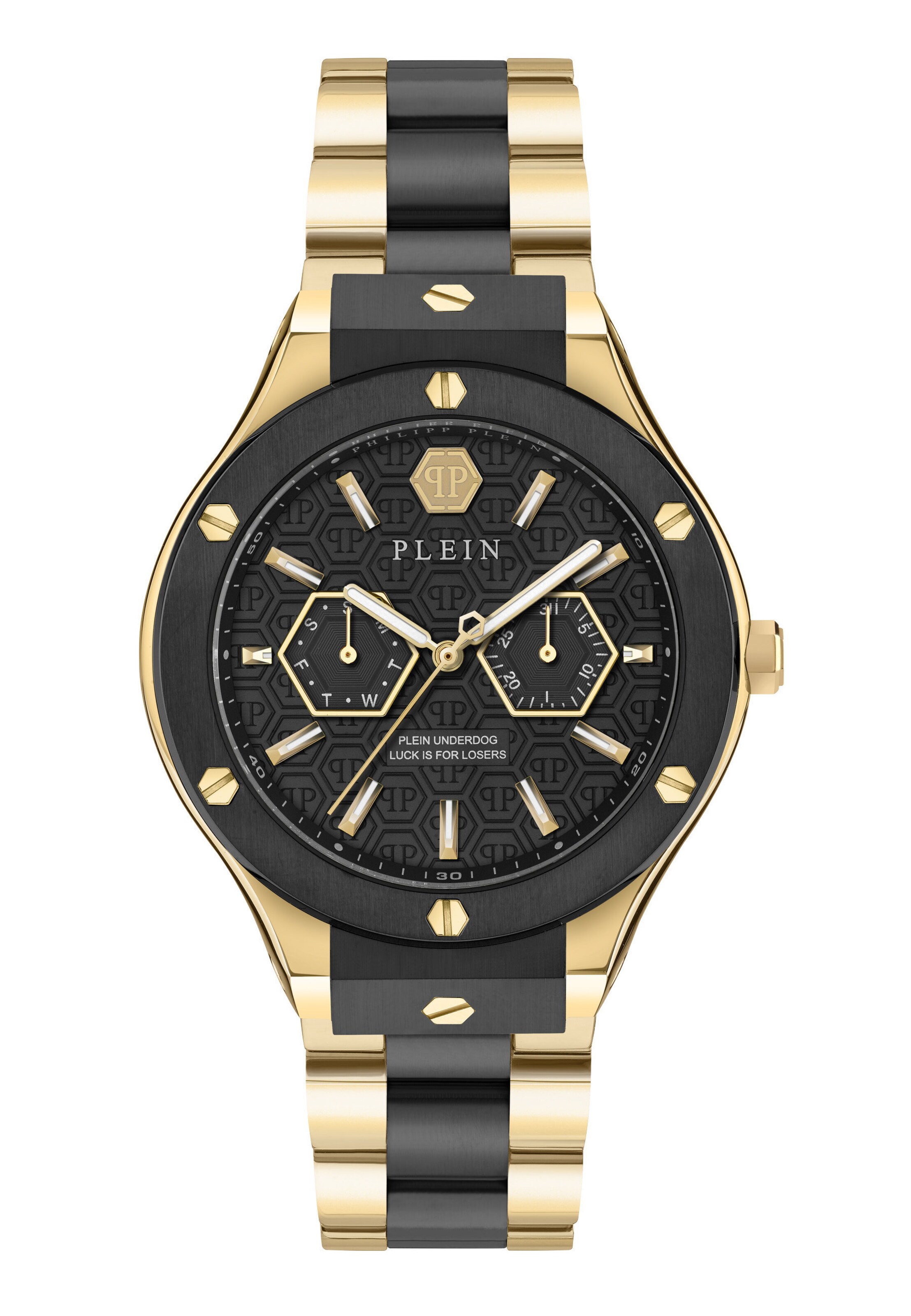 Montre digitale Philipp Plein Watches en or : devant