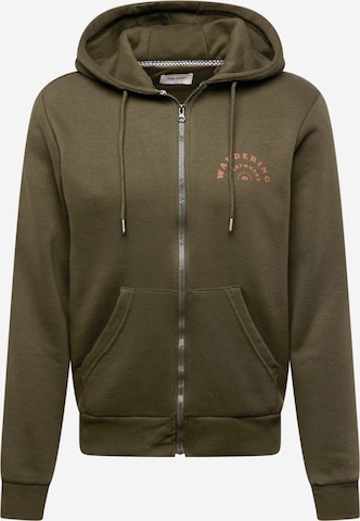 BLEND - Casaco em moletão em verde: frente